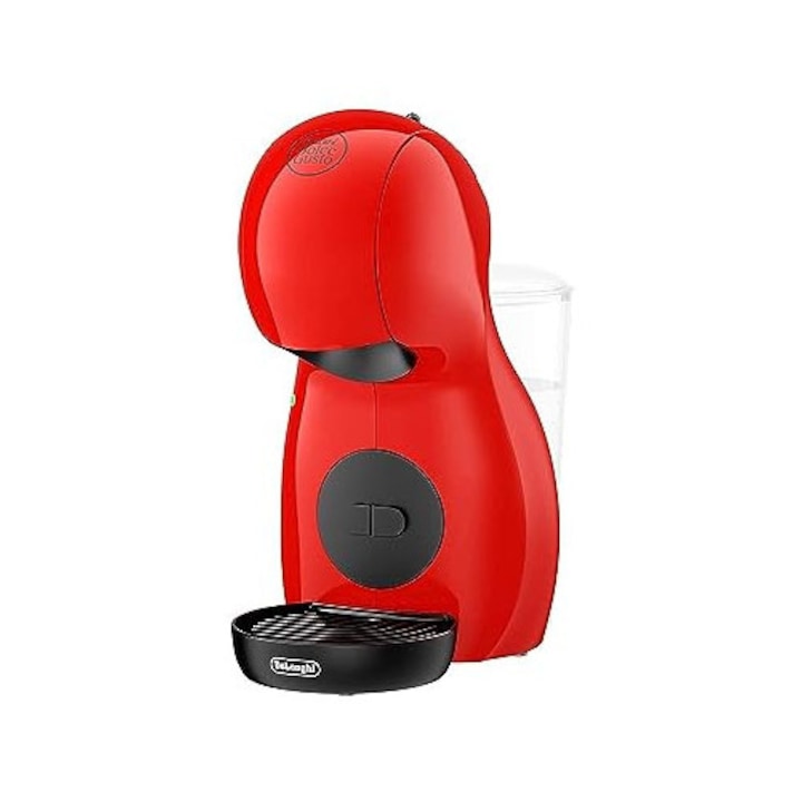 Aparat capsule NESCAFÉ Dolce Gusto Red De'Longhi Piccolo XS EDG 210.R pentru bauturi calde si reci, presiune pompa 15 bar, dozare manuala a apei, rosu, aluminiu