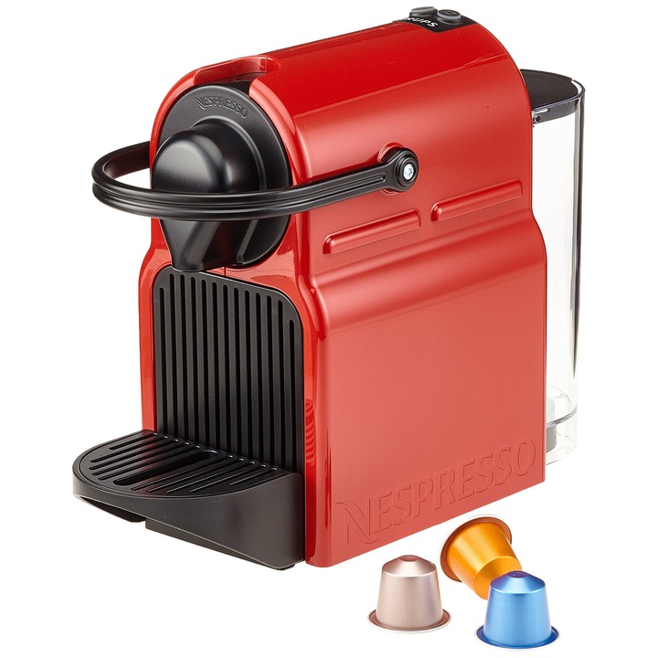 Krups XN100510 Кафе машина на капсули Nespresso Inissia, рубиненочервена