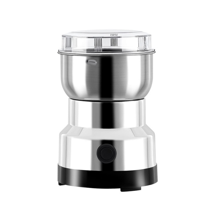 GOTOTOP Moara de cereale Multifunctionala 14500 rpm Rasnita de cafea electrica cu lame din otel inoxidabil pentru produse uscate, cereale, condimente, ierburi, cafea, 160 x 93 mm