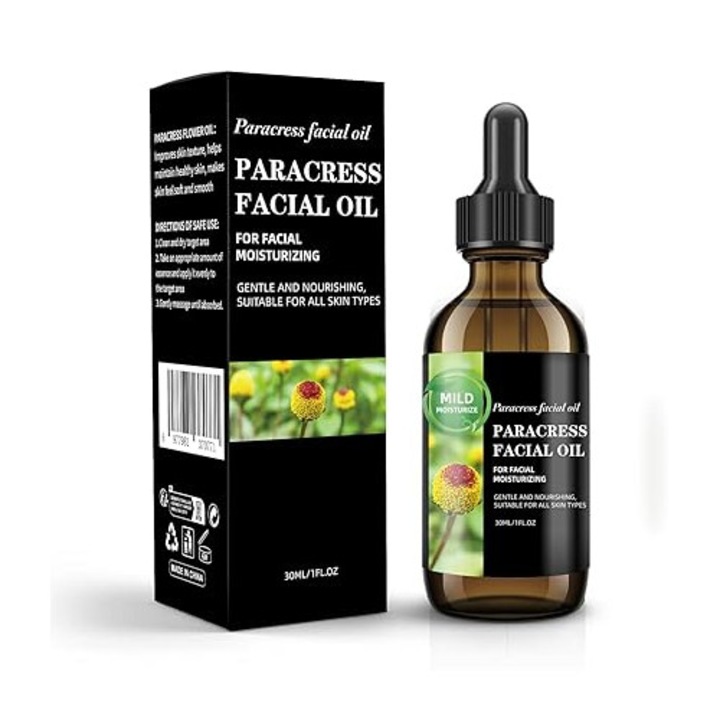 Ulei facial anti-imbatranire cu paracress si ulei esential de helichrysum, hidratare intensa, 30ML