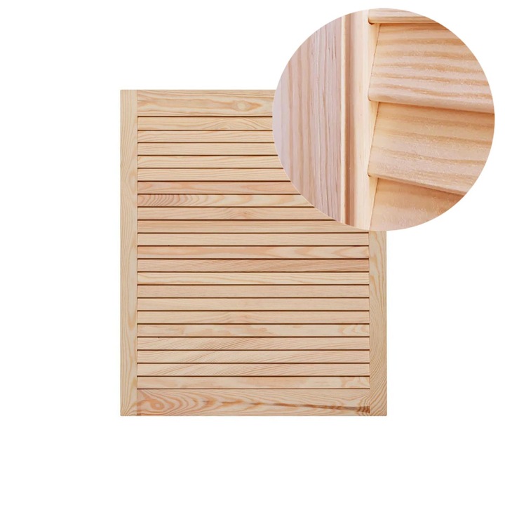 Usa traforata PRESTIGE, lemn de pin, 59,4x72cm, pentru dressing, dormitor, bucatarie