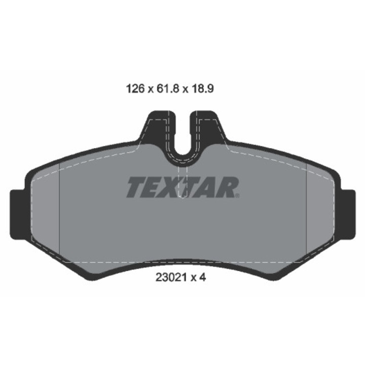 Fékbetét készlet, tárcsafék TEXTAR 2302101