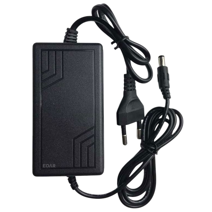 Alimentator EDAR Pentru Banda Led, Camere De Supraveghere, Diferite Produse Electronice, AC 100-240V, DC 12V, Cablu Alimentare Priza, Conector DC, Negru