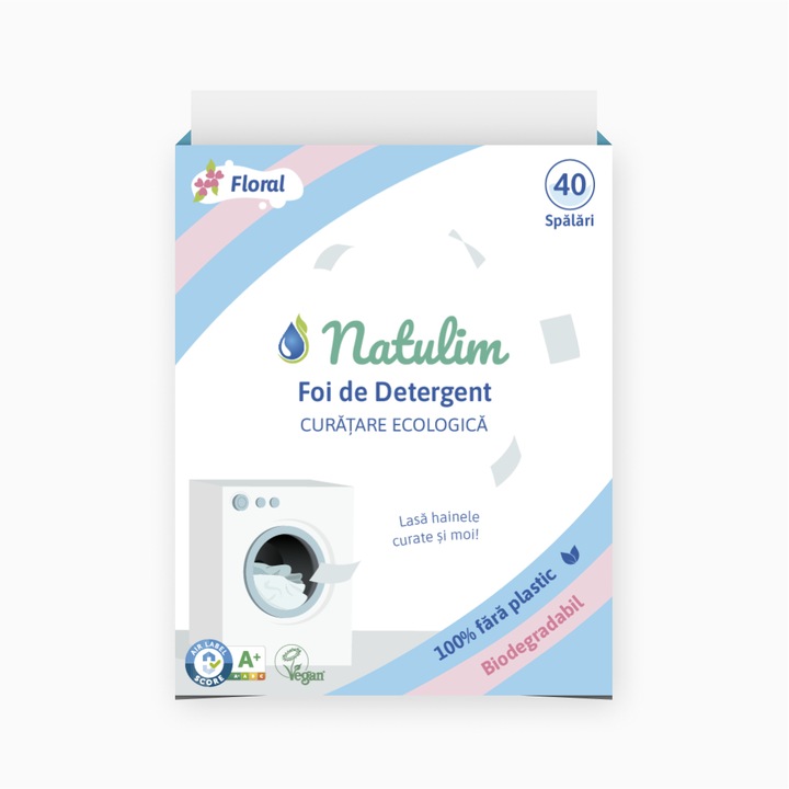 Detergent Ecologic Natulim Foi 40 de spalari Parfum Floral