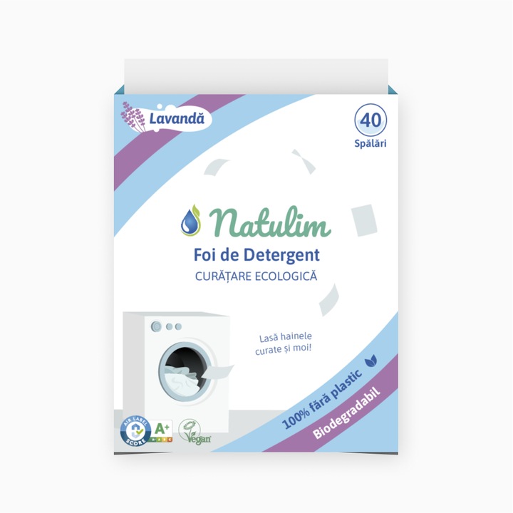 Detergent Ecologic Natulim Foi 40 de spalari, Parfum Lavanda