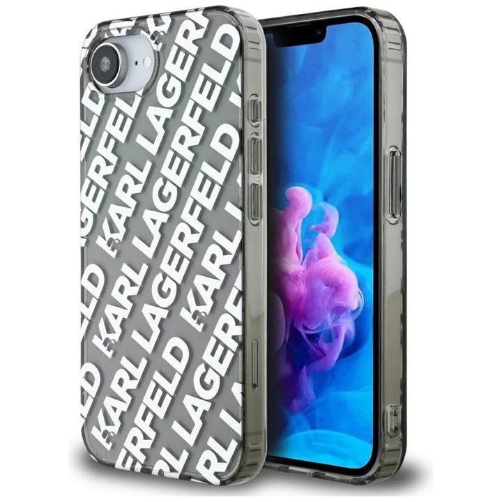 Husa pentru iPhone 16e, M80, Policarbonat, Silver Fullover Logo
