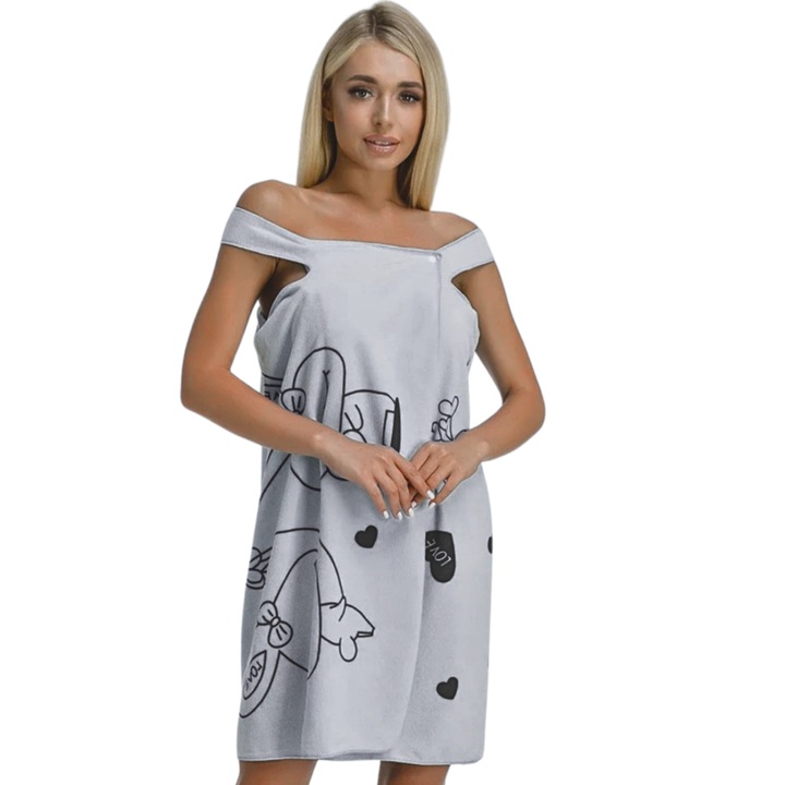 Szauna és SPA törölköző nőknek, Kinchy, fürdőpareo 78x135 cm, ideális medencébe és strandra