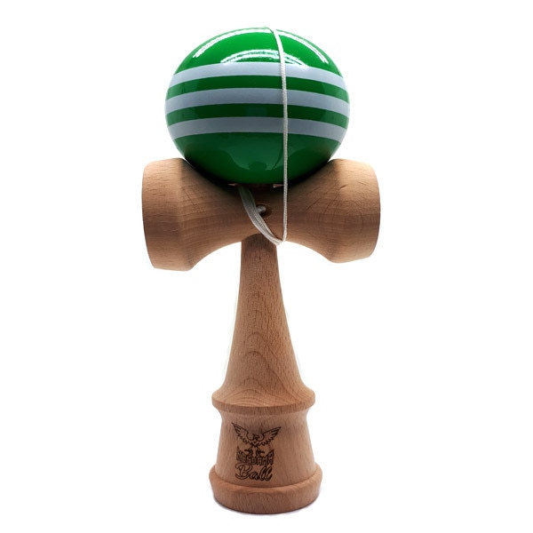 Kendama Ball Originala Triple Stripe Verde/ Alb
