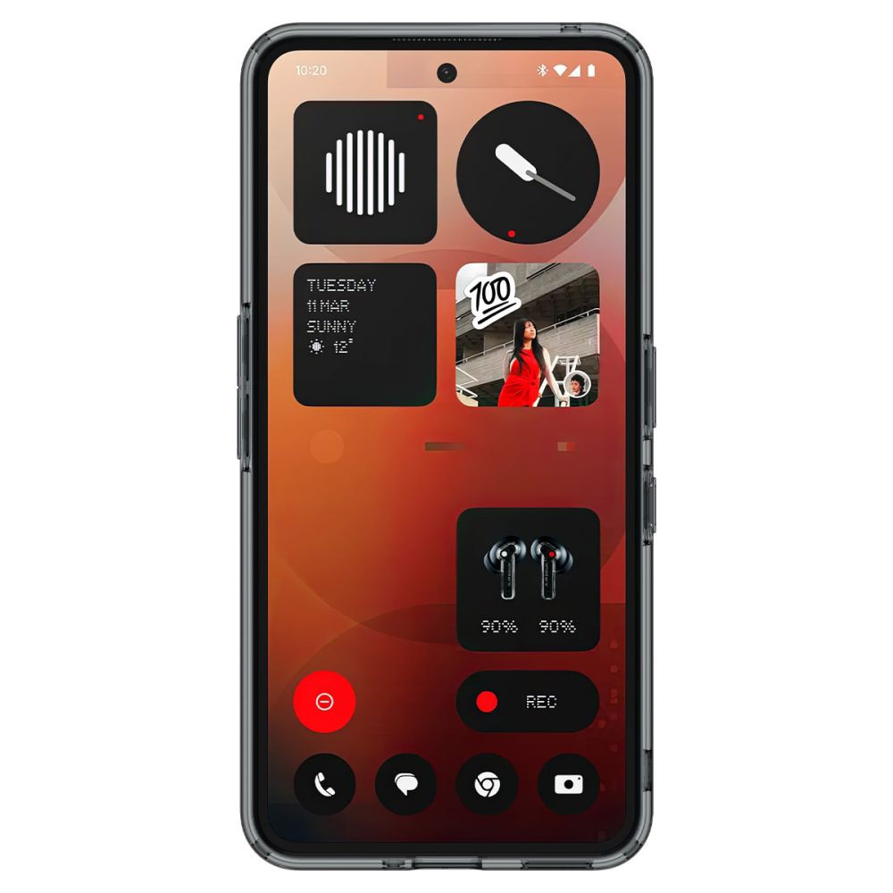 Husa premium pentru Nothing Phone (3a) Spigen - Ultra Hybrid - Alb