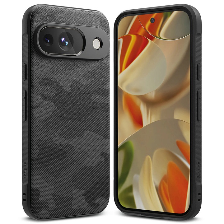 Husa Protectie pentru Google Pixel 9, DIversity Smart, W49, Termoplastic, Camo Deep Dark