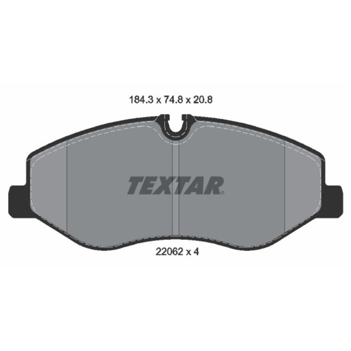 Fékbetét készlet, tárcsafék TEXTAR 2206201
