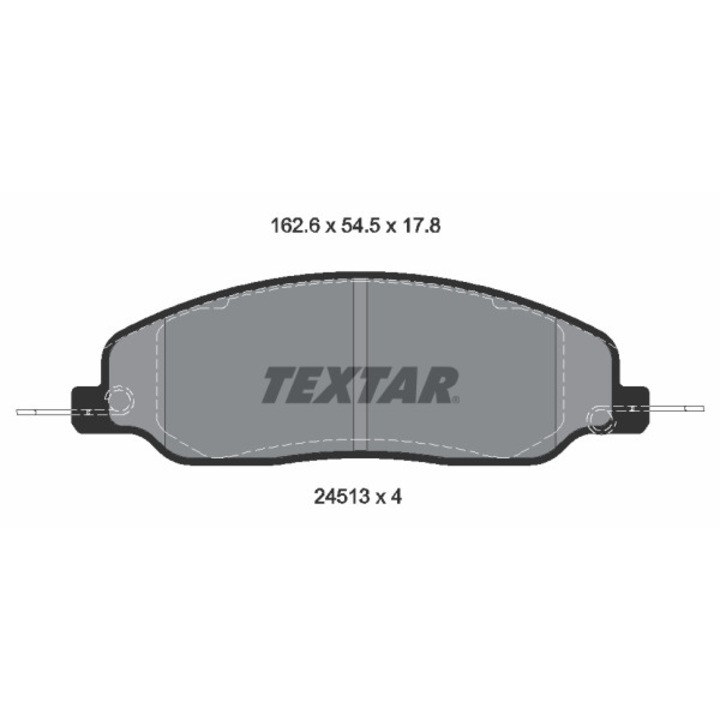 Fékbetét készlet, tárcsafék TEXTAR 2451301