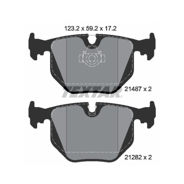Fékbetét készlet, tárcsafék TEXTAR 2148703