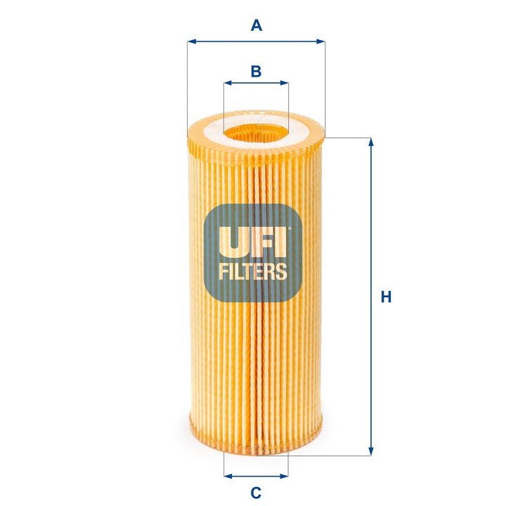 Filtru ulei UFI 25.065.00, 31,5x66x153mm