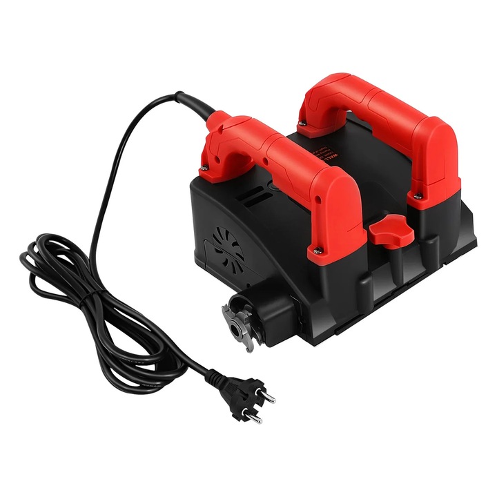 Elektromos fali marógép, 1200 W, állítható mélység, 26 volfrám acél penge, piros, 24,5 x 22 x 16,5 cm
