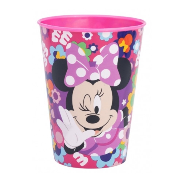 Pahar plastic Minnie Mouse Disney, 260 ml Roz 260 ml