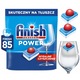 Tablete detergent vase Finish Power All-in-1 85 bucati, Fresh, fara preinmuiere, protectie sticla