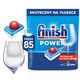 Tablete detergent vase Finish Power All-in-1 85 bucati, Fresh, fara preinmuiere, protectie sticla