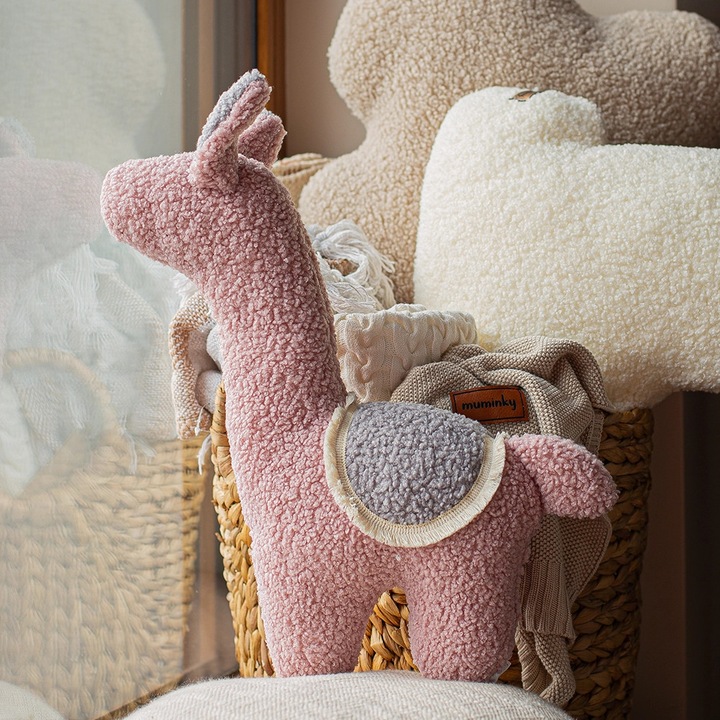 Jucarie de plus, Muminky, Alpaca, pastel, 44cm, set multicolor