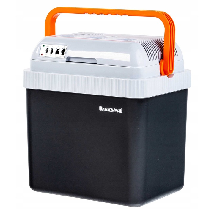 Lada frigorifica Ravanson CS-24S, 24L, racire si incalzire, 12V/230V, 401x296x440mm