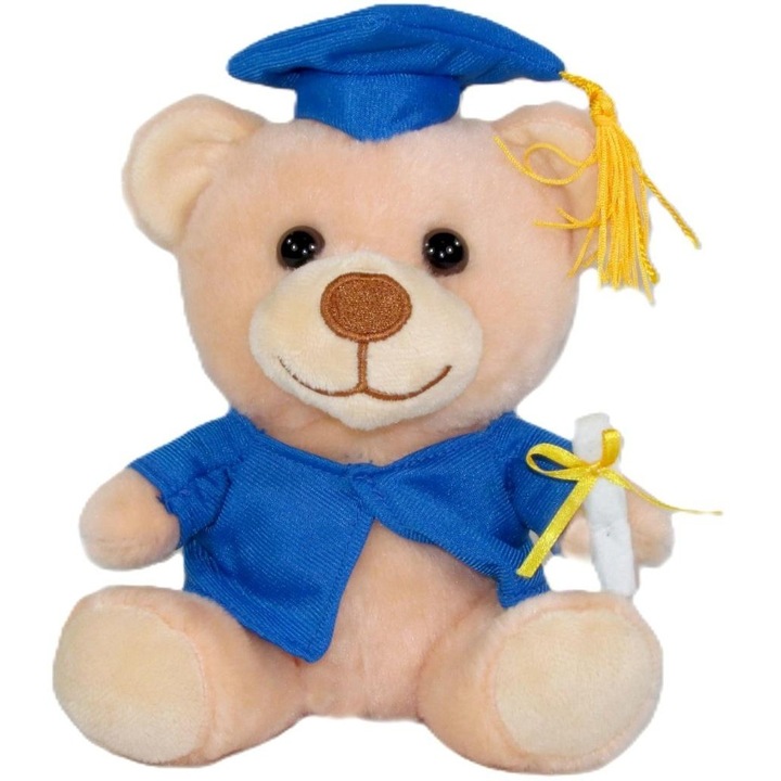 Плюшена играчка, Sun-Day, мече за абитуриенти, 12 см, училищна тема