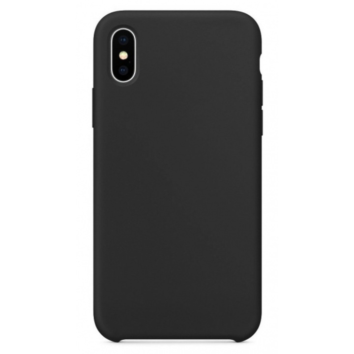 Husa pentru Apple iPhone XS / X, Pure Silicone, Neagra