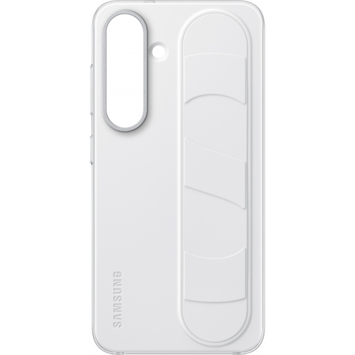 Husa pentru Samsung Galaxy S25 S931, Standing Grip, Alba EF-GS931CWEGWW