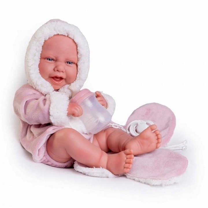 Carla, Antonio Juan spanyol baba, 42 cm, rózsaszín, kiegészítőkkel