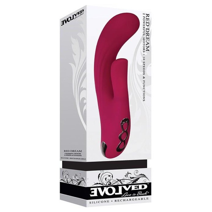 Tonga dupla vibrátor, 10 sebességfokozat, szilikon, vízálló, 21x6x4cm