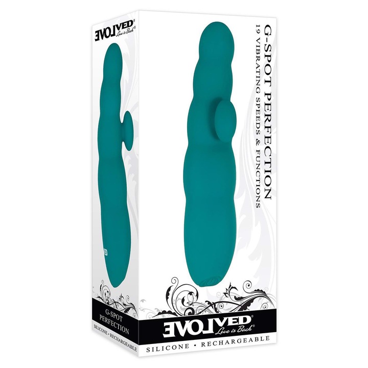 Вибратор EVOLVED, Модел за G-точката, 19 скорости, Водоустойчив, 13.6x4.1x3.3 см