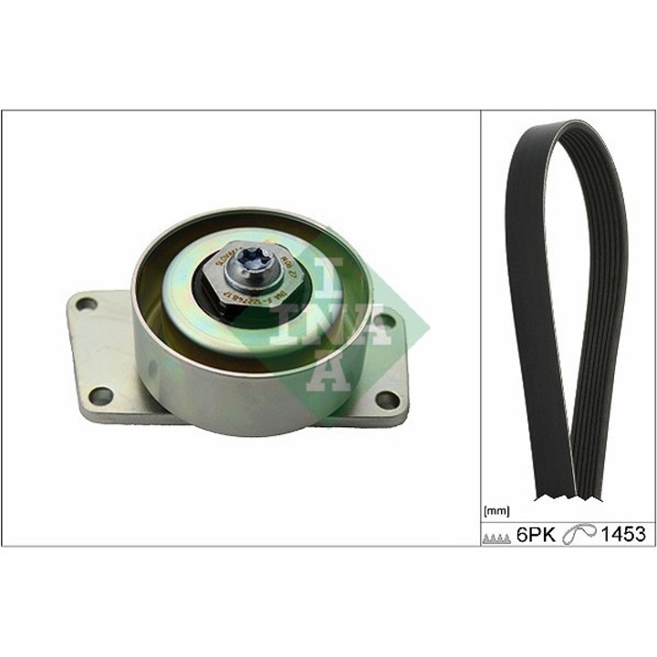 Ékszíj készlet INA 529 0216 10, 1453 mm, 6 barázda