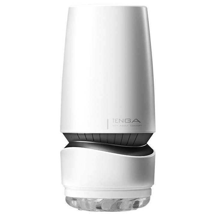Мастурбатор Tenga Aero Silver Ring, Прозрачен, 10 нива на интензивност, 17.2x7.8 см