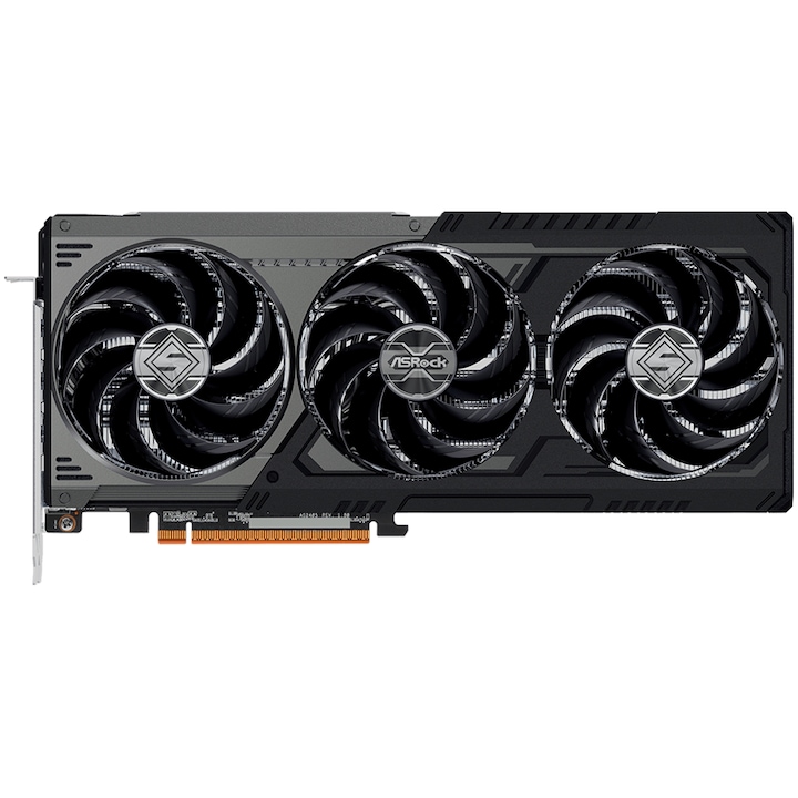 Видео карта ASROCK AMD Radeon RX 9070 XT Steel Legend Dark 16GB GDDR6 RX9070XTSLD16G