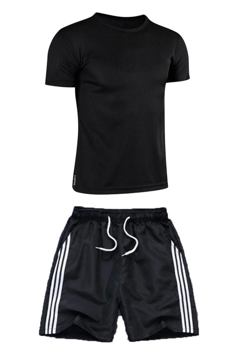 Rövidnadrág és póló szett, Intenzív fekete