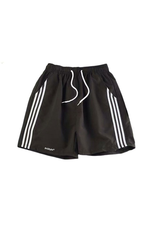 Rövidnadrág két rétegben, rugalmas és légáteresztő, edzőteremhez, fitneszhez vagy sportoláshoz, 3 zsebbel, telefon- és törölközőtartóval, unisex, PriStyle, Darth Vader Fekete