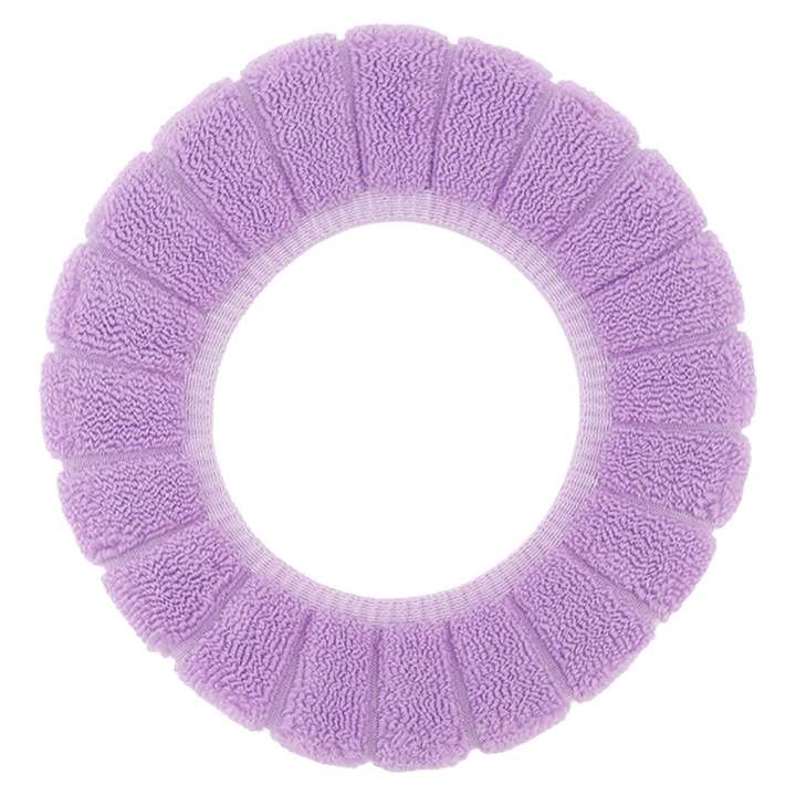 Калъф за тоалетна чиния, перещ се, неплъзгащ се, лилав