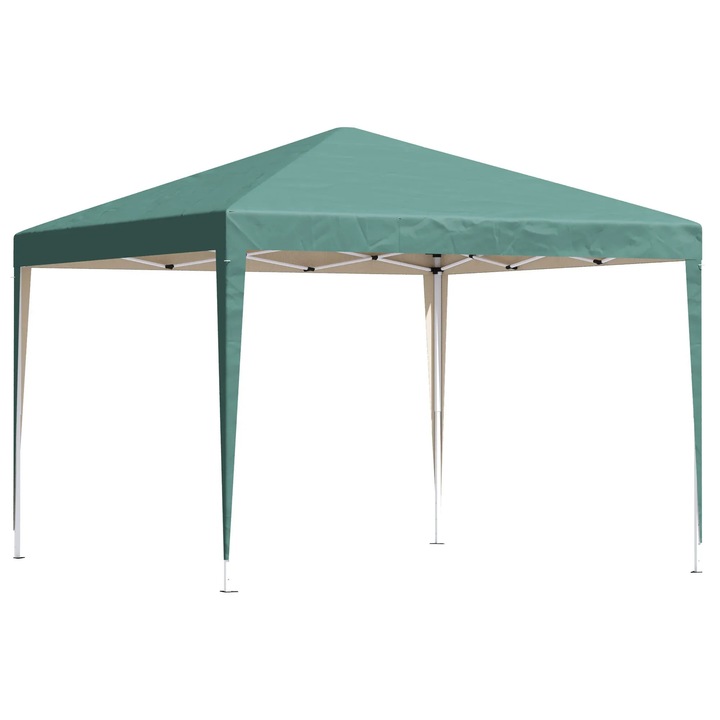 Összecsukható Sátor 3x3 m, Állítható Magasságú, Oxford Anyag, Zöld