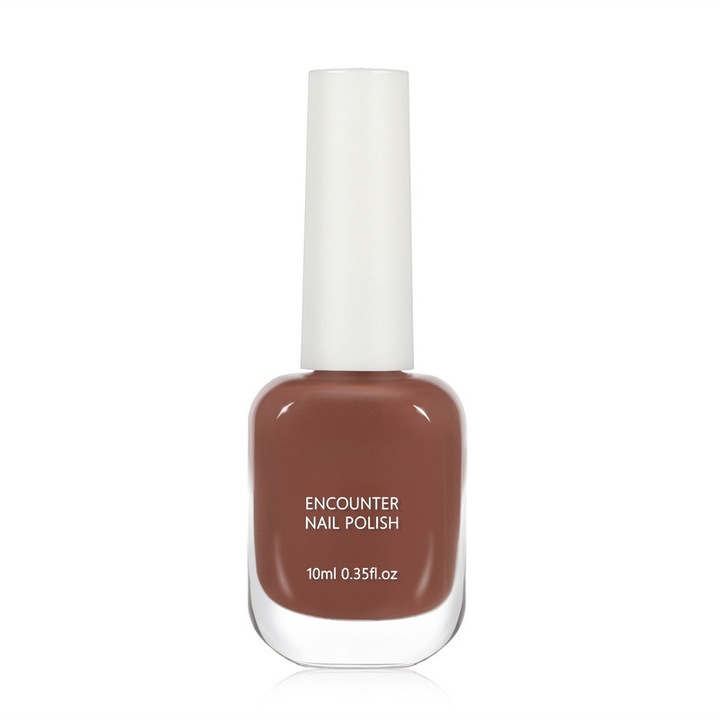 Lac de unghii, maro cafeniu, 10 ml, uscare rapida, anti UV