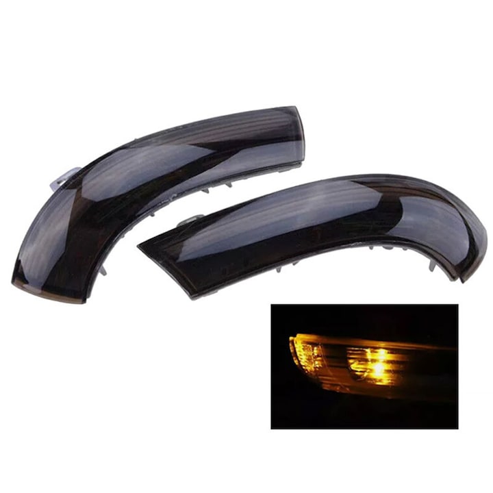 Set Semnalizare Dinamica Oglinda Laterala, compatibil cu Volkswagen VW Golf 5, Golf 6, Passat B6, Eos, Skoda, Seat