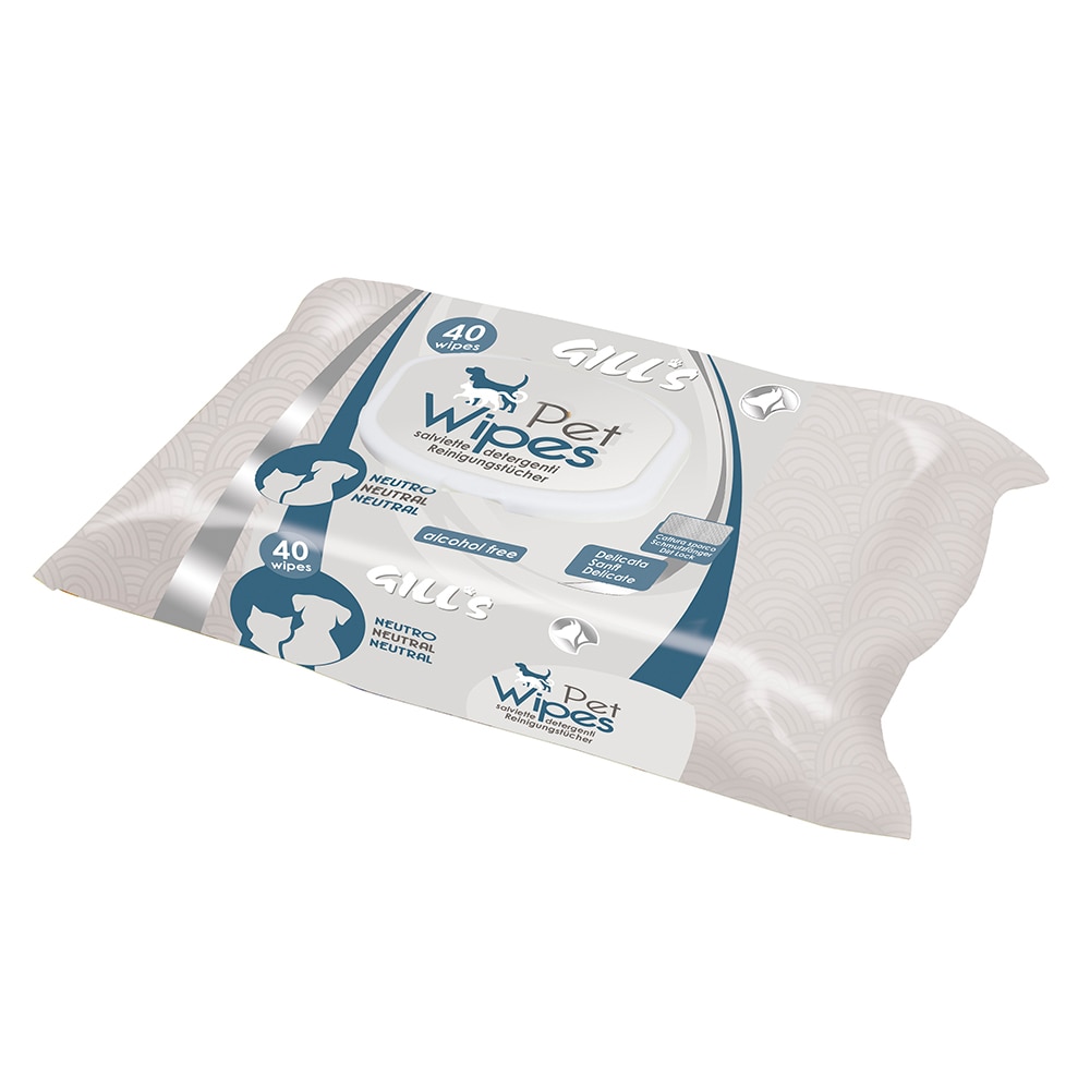 Servetele umede pentru animale Gill's, Natur, 40 buc
