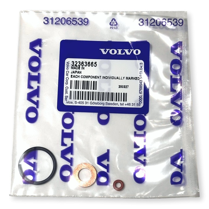 VOLVO S60 V60 S90 V90 XC60 XC90 garnitura inel de etansare injector 2.0 D OE 32363665