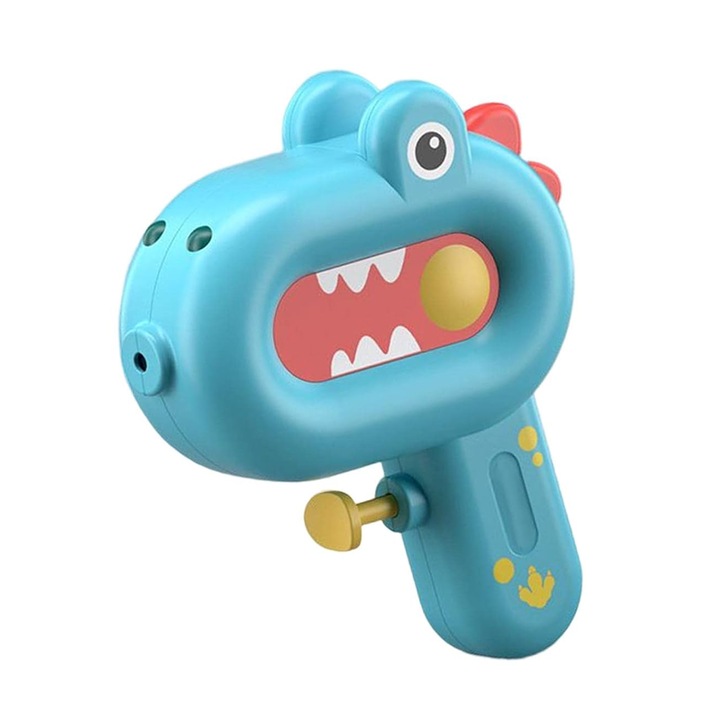 Играчка воден пистолет, тип динозавър, резервоар 100 мл, ABS, 13,5x11,5x4 см, 3+ години, син