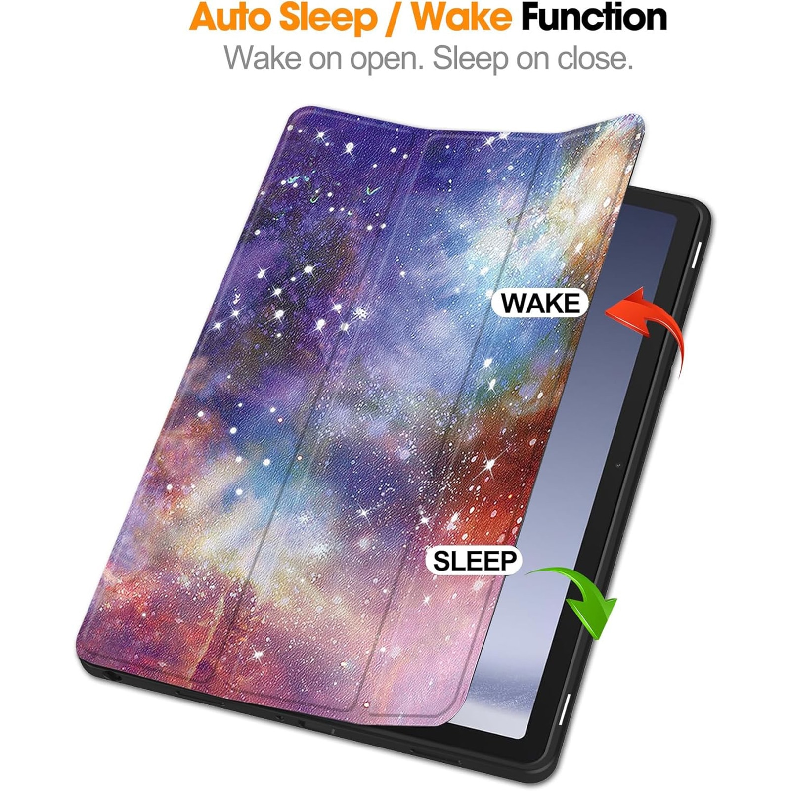 Husa protectie tableta, AYSTOAYS®, Compatibila cu Samsung Galaxy Tab A9 Plus 11", Calea lactee