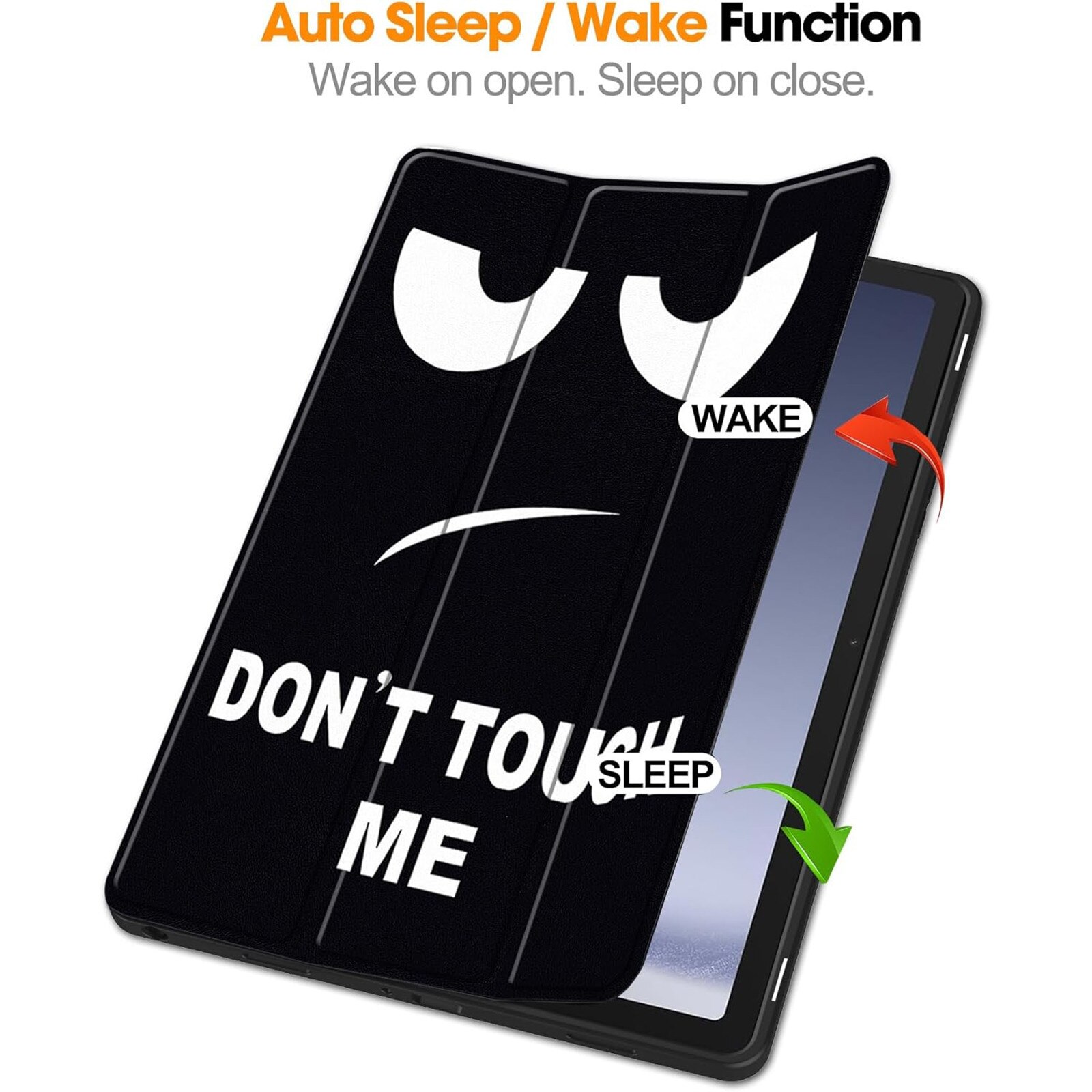 Husa protectie tableta, AYSTOAYS®, Compatibila cu Samsung Galaxy Tab A9 Plus 11", Alb/Negru