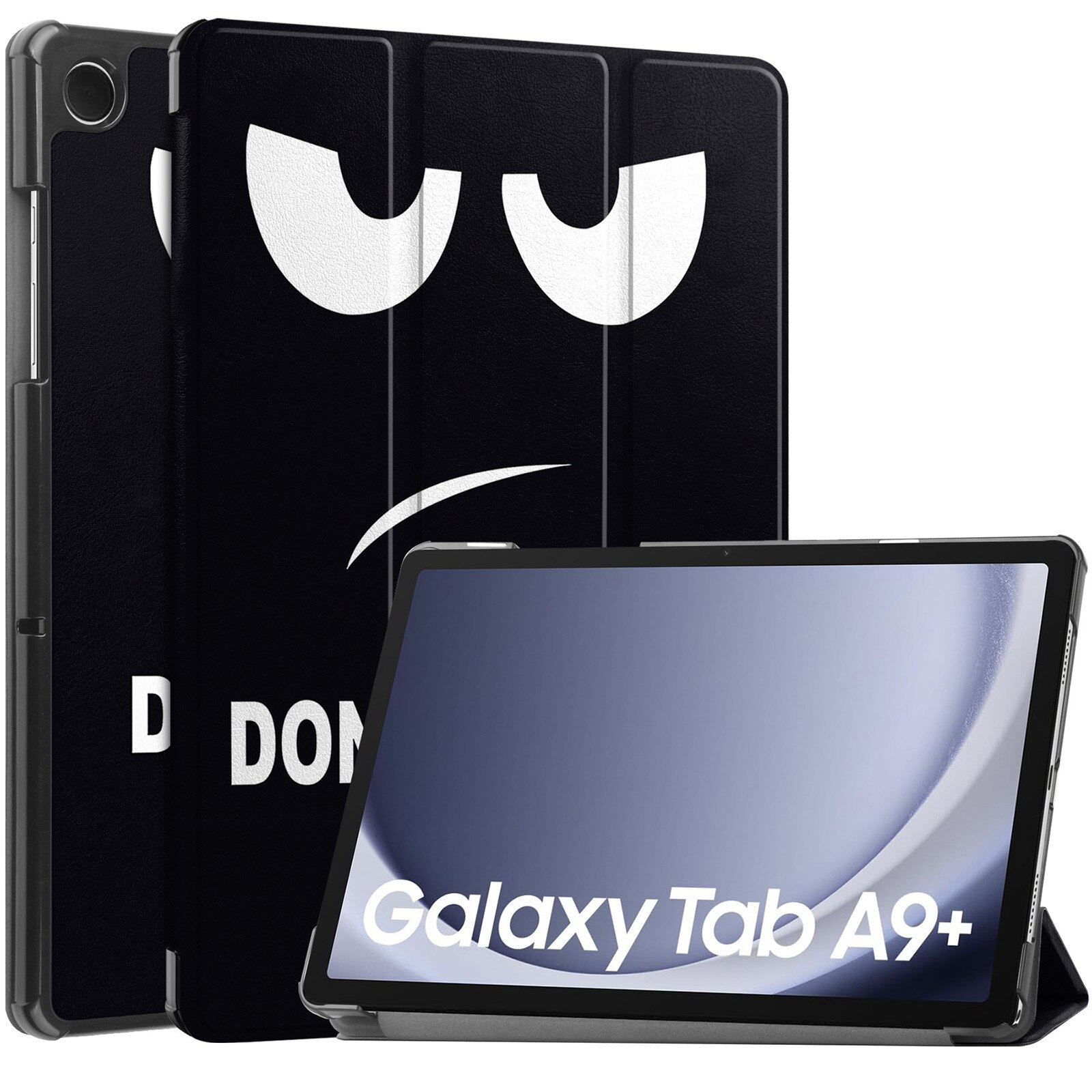 Husa protectie tableta, AYSTOAYS®, Compatibila cu Samsung Galaxy Tab A9 Plus 11", Alb/Negru