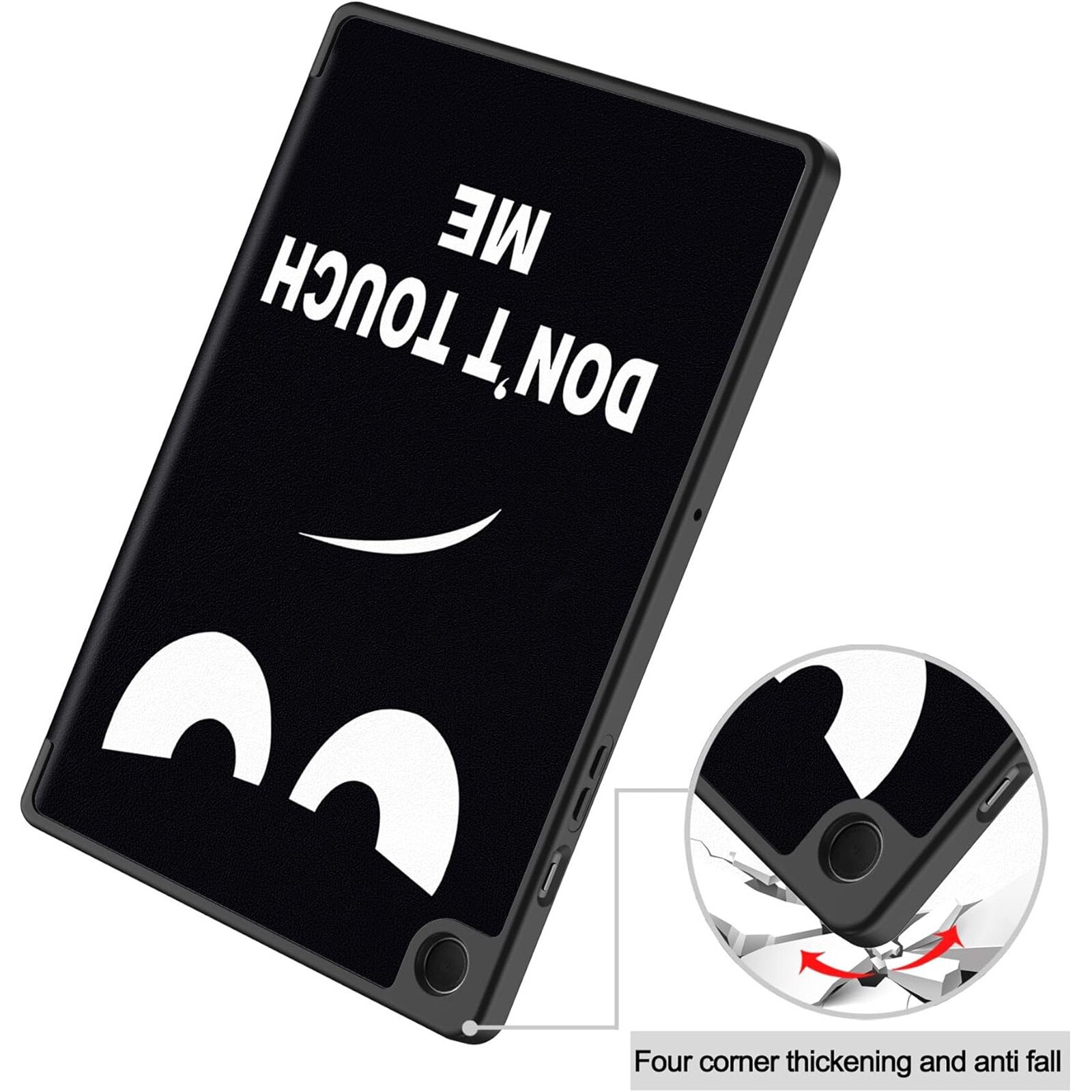 Husa protectie tableta, AYSTOAYS®, Compatibila cu Samsung Galaxy Tab A9 Plus 11", Alb/Negru