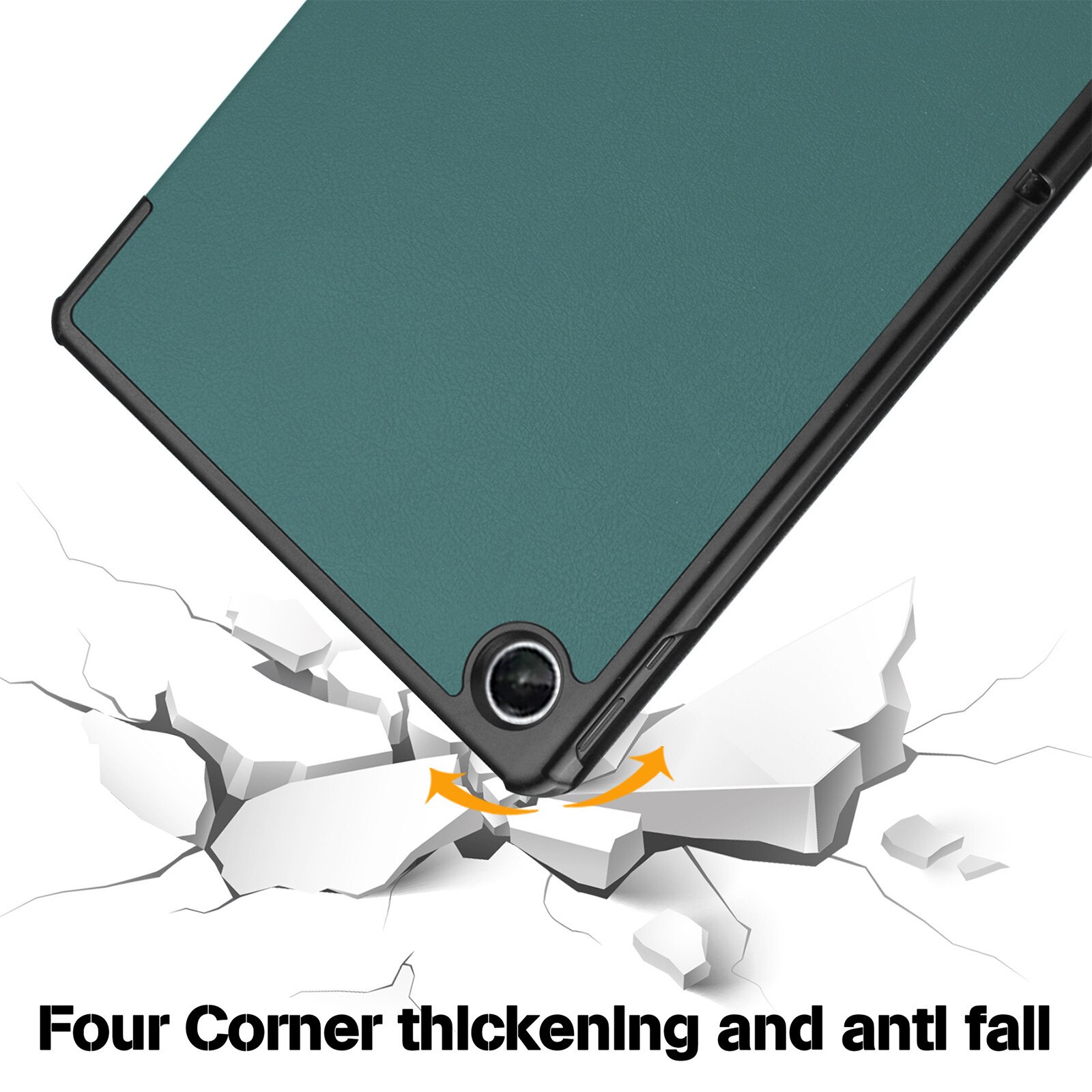 Husa protectie tableta, AYSTOAYS®, Compatibila cu Samsung Galaxy Tab A9 Plus 11", Verde