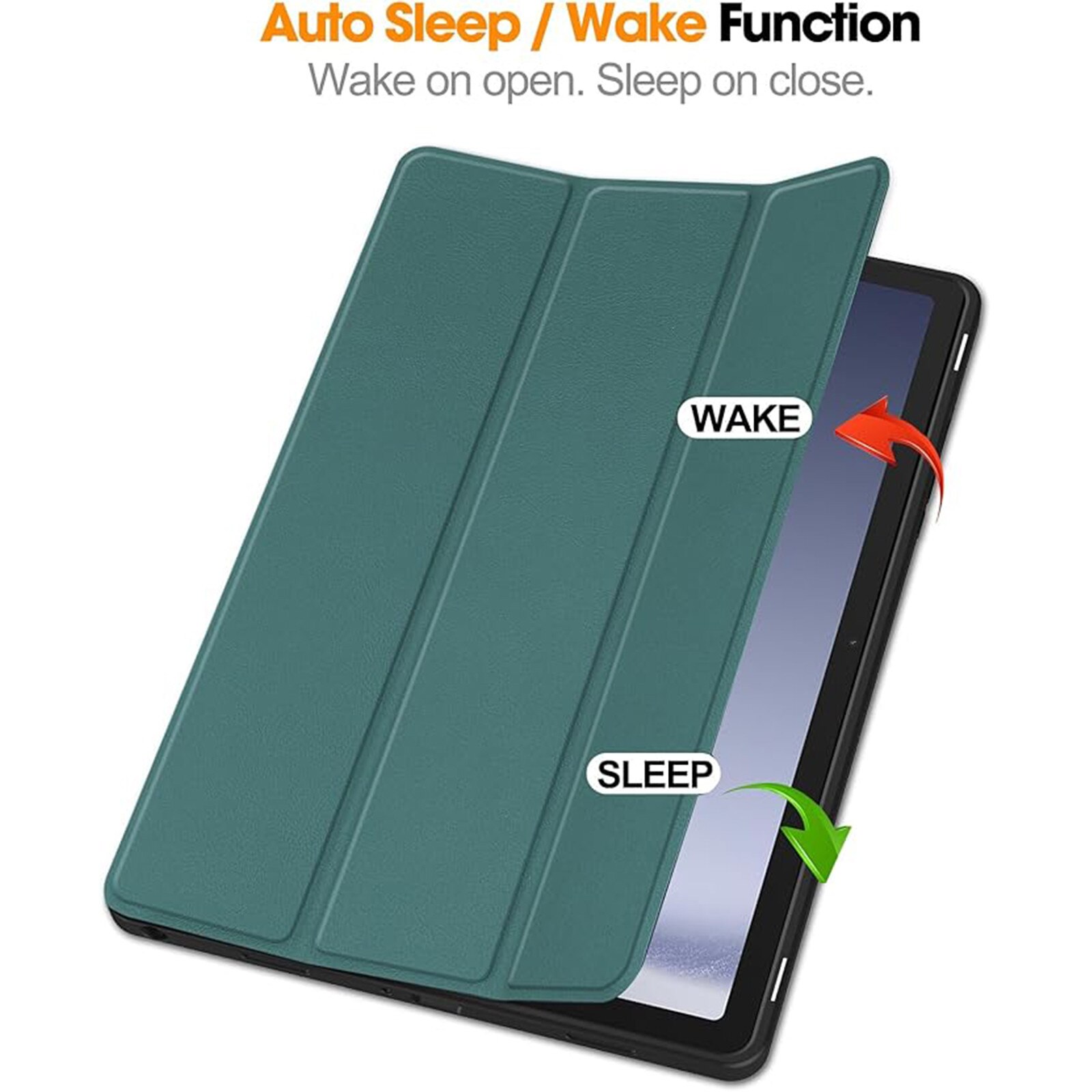 Husa protectie tableta, AYSTOAYS®, Compatibila cu Samsung Galaxy Tab A9 Plus 11", Verde