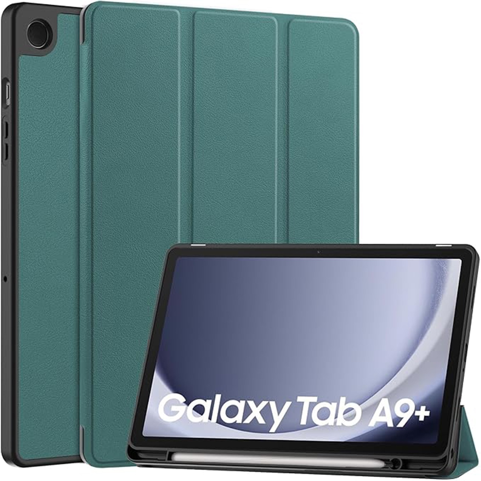 Husa protectie tableta, AYSTOAYS®, Compatibila cu Samsung Galaxy Tab A9 Plus 11", Verde