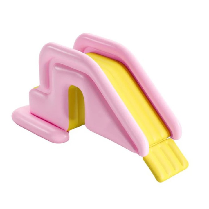 Надуваема пързалка за басейн, розова, 200x80x85см, PVC материал